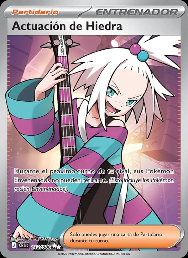 Actuación de Hiedra card in Spanish