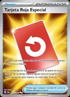 Tarjeta Roja Especial card in Spanish