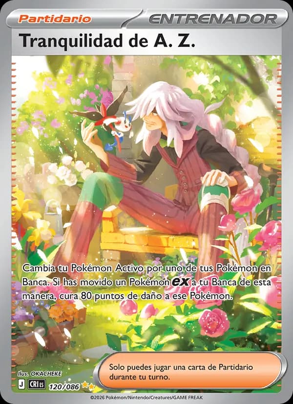 Tranquilidad de A. Z. card in Spanish