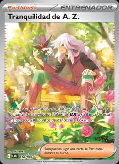 Tranquilidad de A. Z. card in Spanish