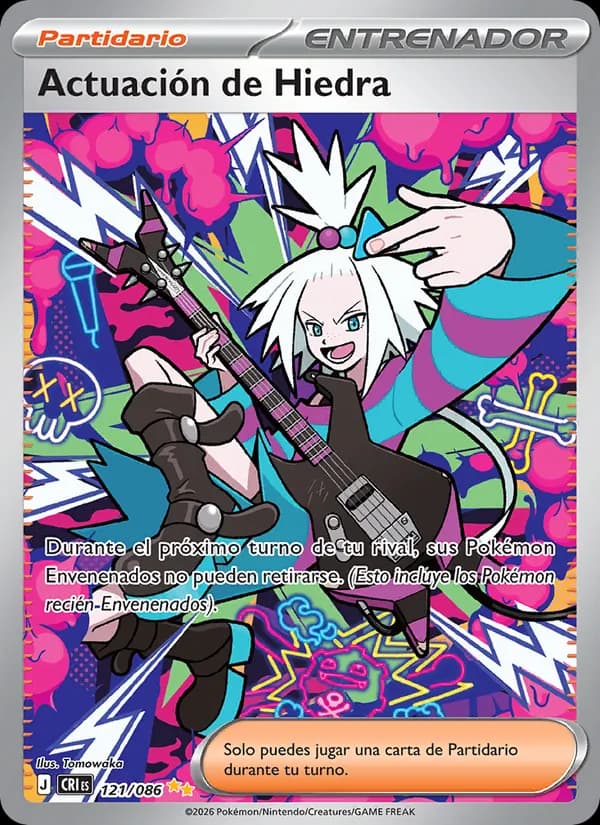 Actuación de Hiedra card in Spanish