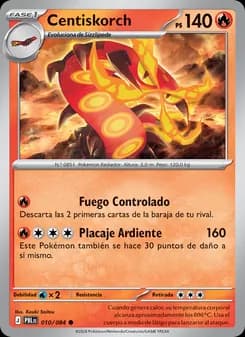 Centiskorch card in Spanish