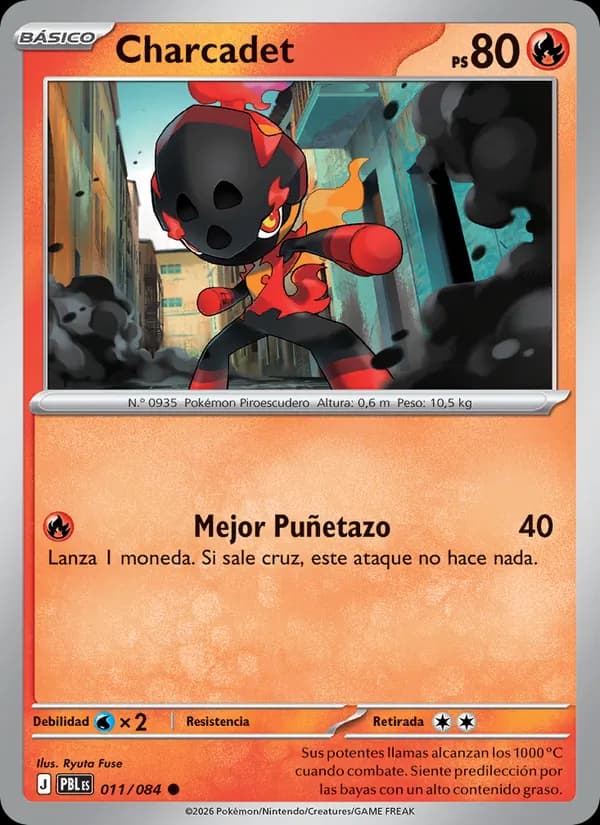 Charcadet card in Spanish