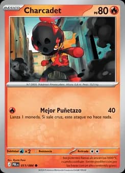 Charcadet card in Spanish