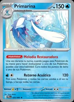 Primarina card in Spanish