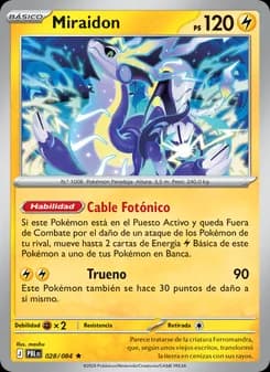 Miraidon card in Spanish