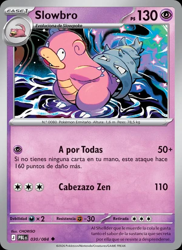 Slowbro card in Spanish