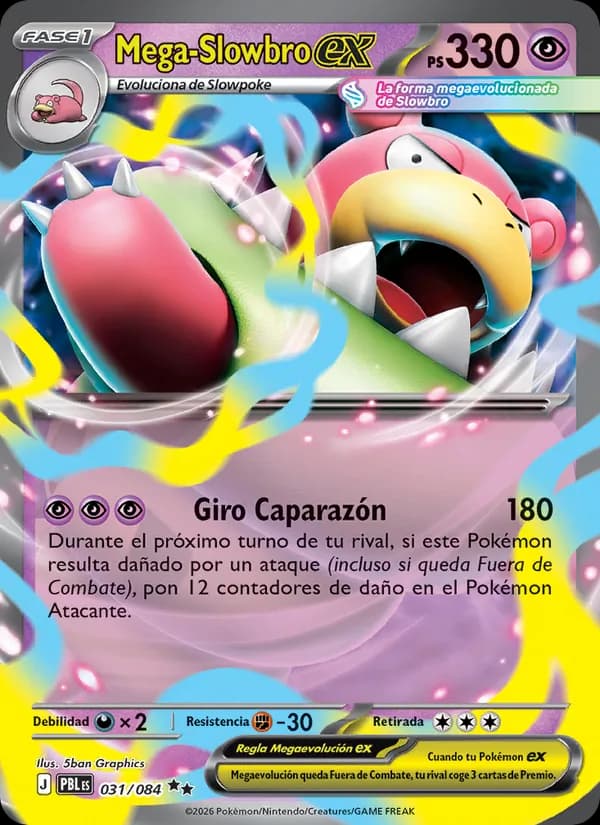 Mega-Slowbro ex card in Spanish
