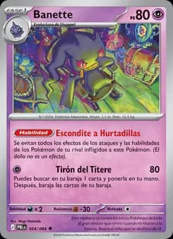 Banette card in Spanish