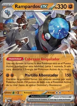 Rampardos ex card in Spanish