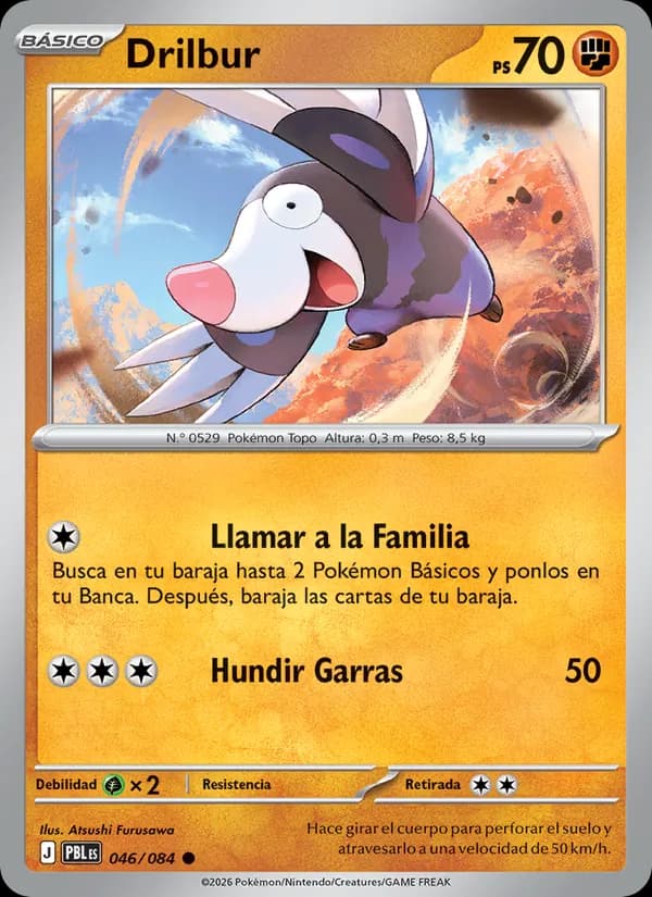 Drilbur card in Spanish