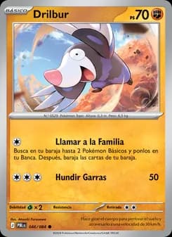Drilbur card in Spanish