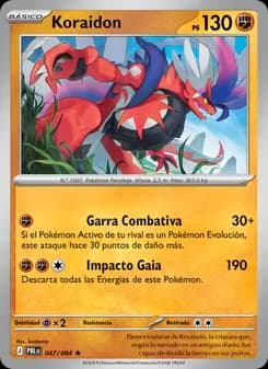 Koraidon card in Spanish