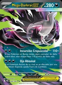 Mega-Darkrai ex card in Spanish