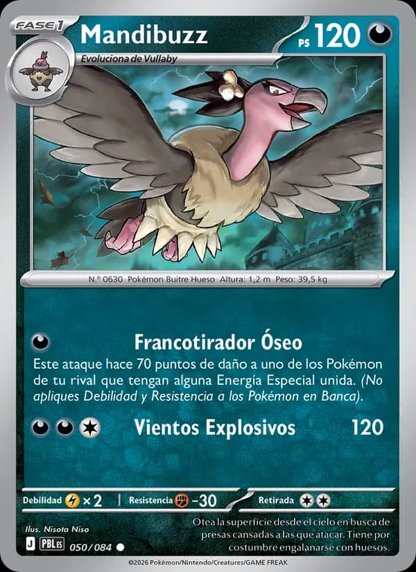 Mandibuzz card in Spanish