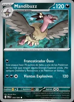 Mandibuzz card in Spanish