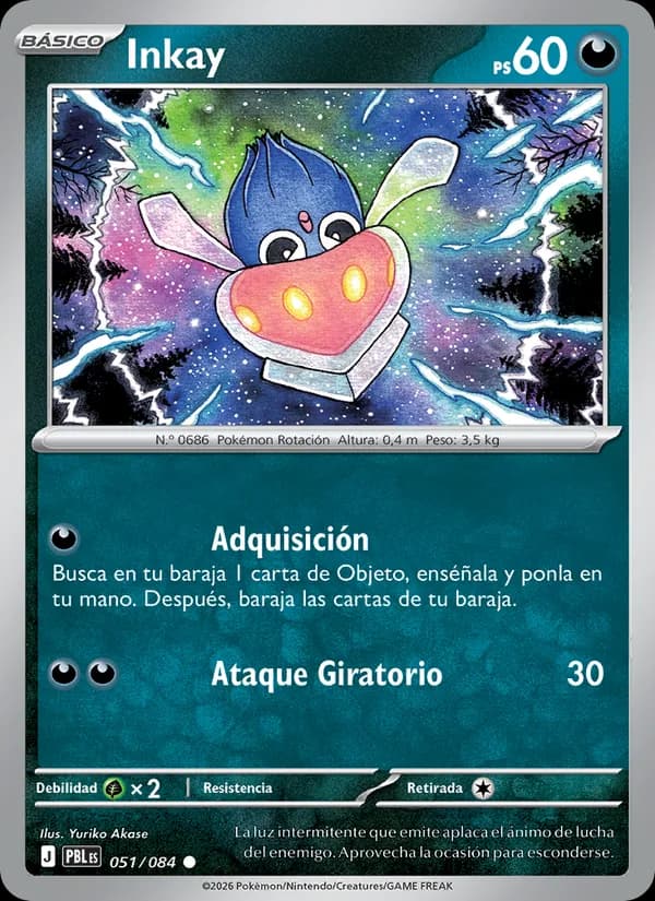 Inkay card in Spanish