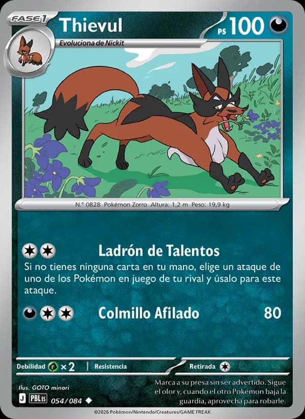 Thievul card in Spanish