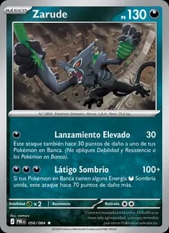 Zarude card in Spanish
