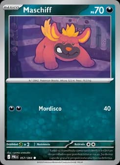 Maschiff card in Spanish