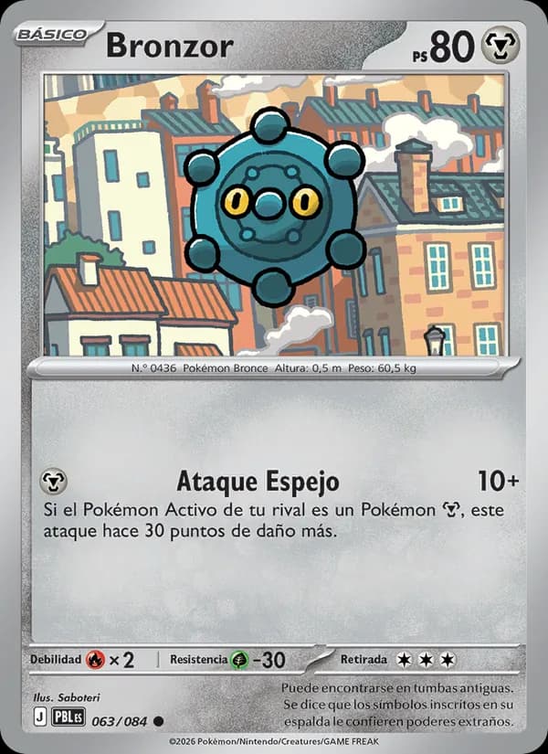 Bronzor card in Spanish