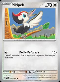Pikipek card in Spanish
