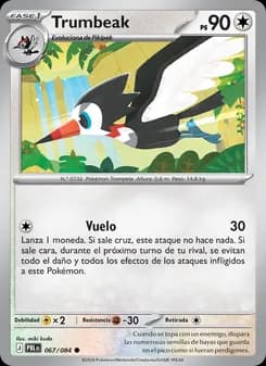 Trumbeak card in Spanish