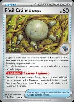 Fósil Cráneo Antiguo card in Spanish