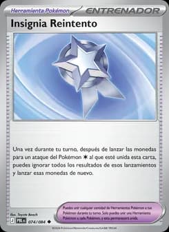 Insignia Reintento card in Spanish