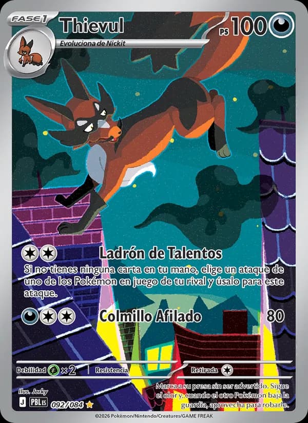 Thievul card in Spanish