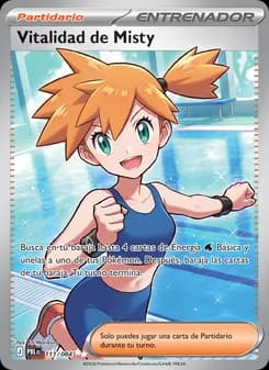 Vitalidad de Misty card in Spanish
