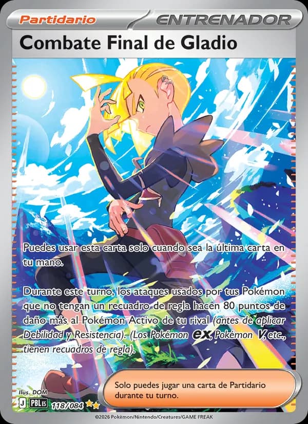 Combate Final de Gladio card in Spanish