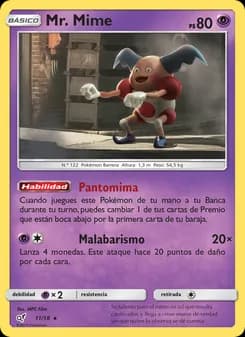 Mr. Mime card in Spanish