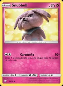 Snubbull card in Spanish