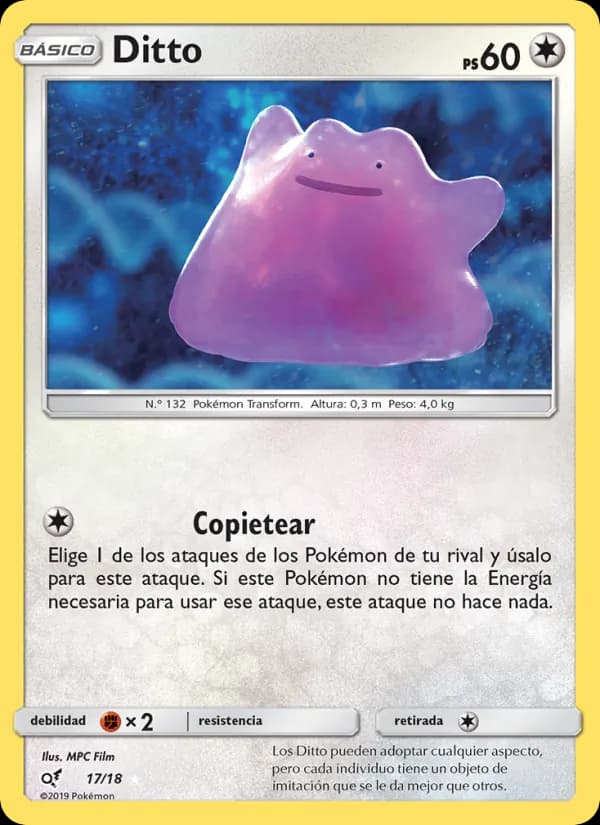 Ditto card in Spanish