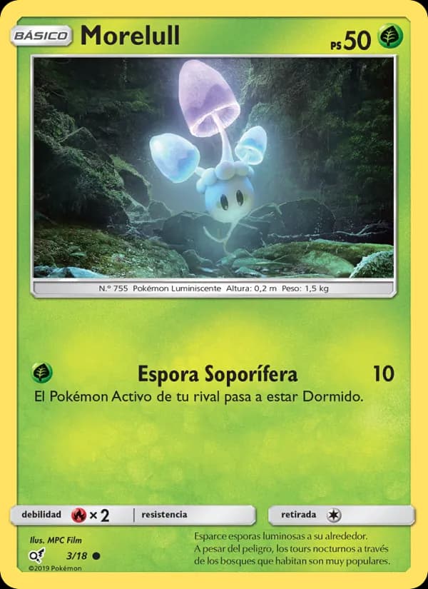 Morelull card in Spanish