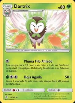 Dartrix card in Spanish