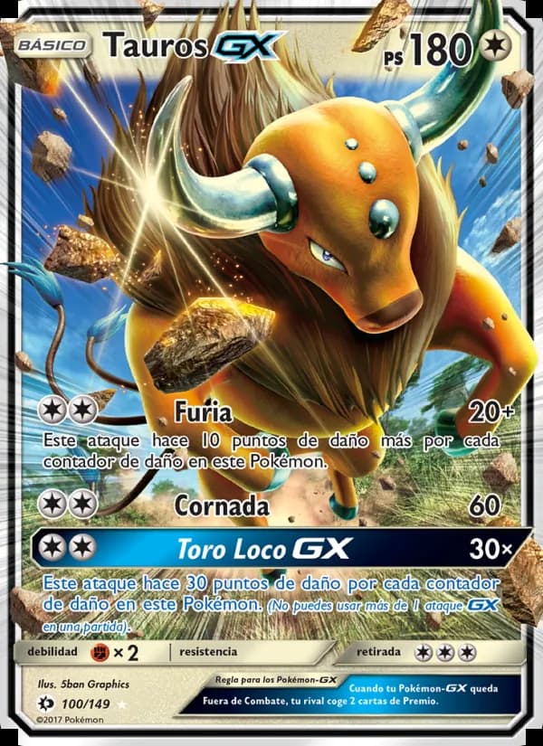 Tauros GX card in Spanish