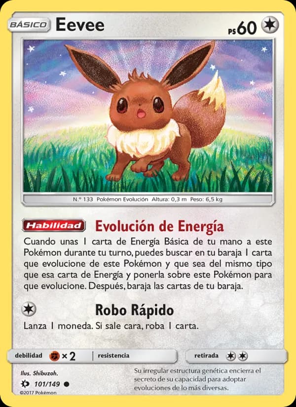 Eevee card in Spanish