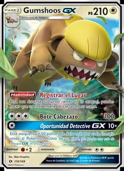 Gumshoos GX card in Spanish