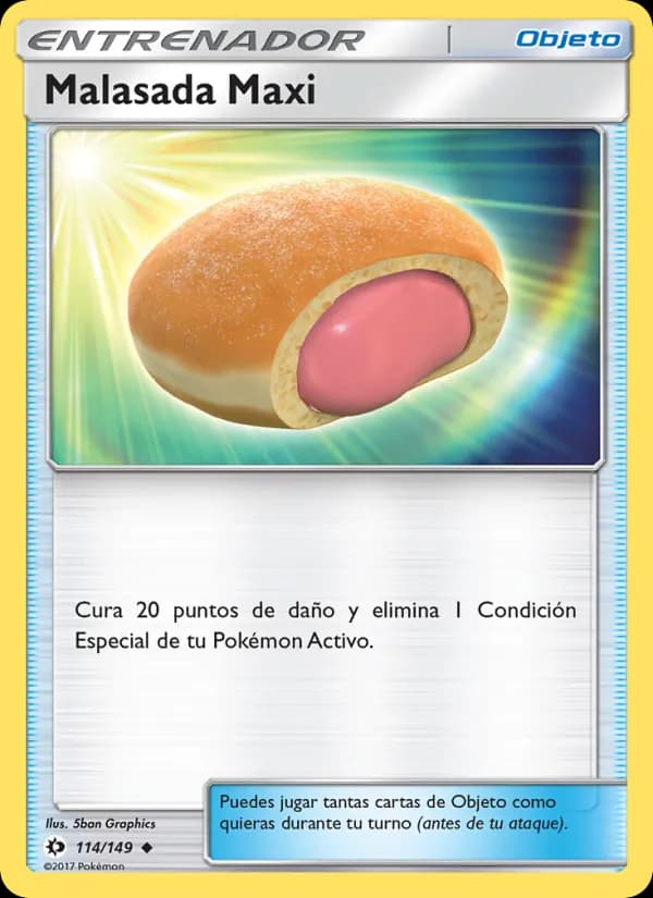 Malasada Maxi card in Spanish