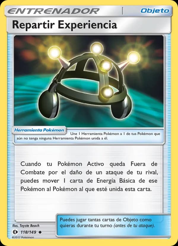 Repartir Experiencia card in Spanish