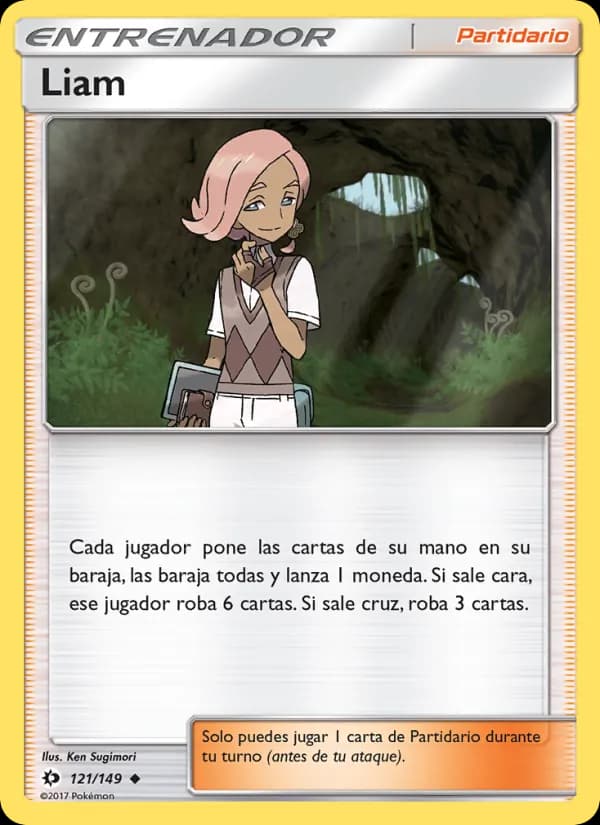 Liam card in Spanish