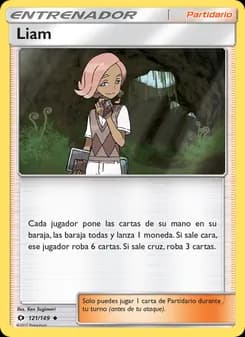 Liam card in Spanish