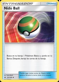 Nido Ball card in Spanish