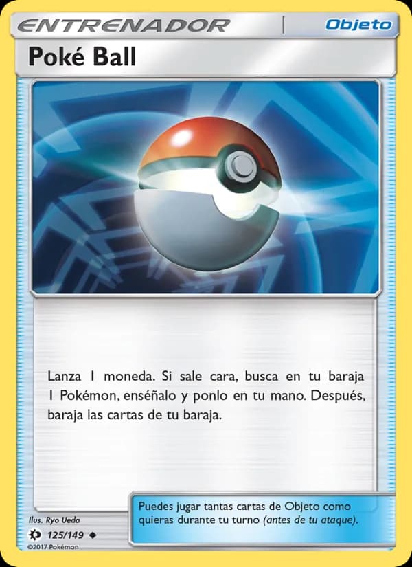 Poké Ball card in Spanish