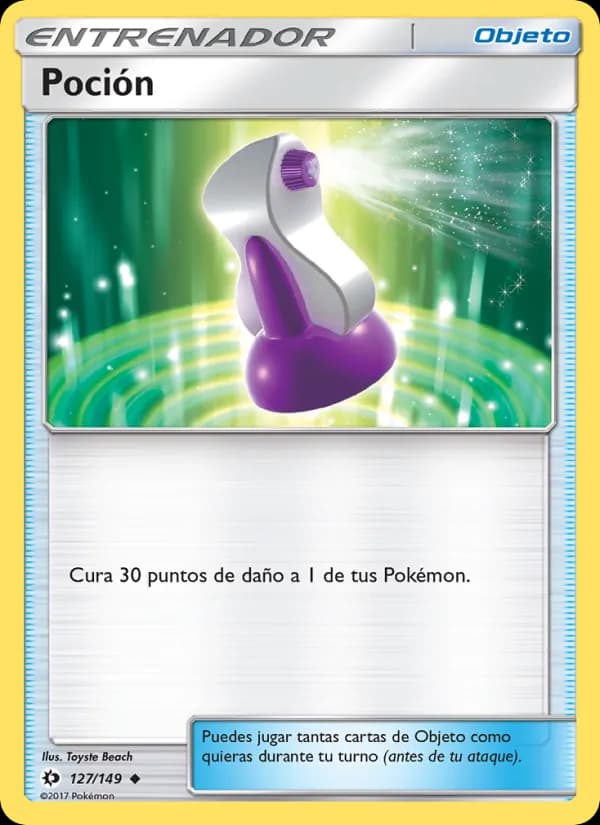 Poción card in Spanish
