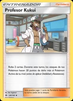 Profesor Kukui card in Spanish