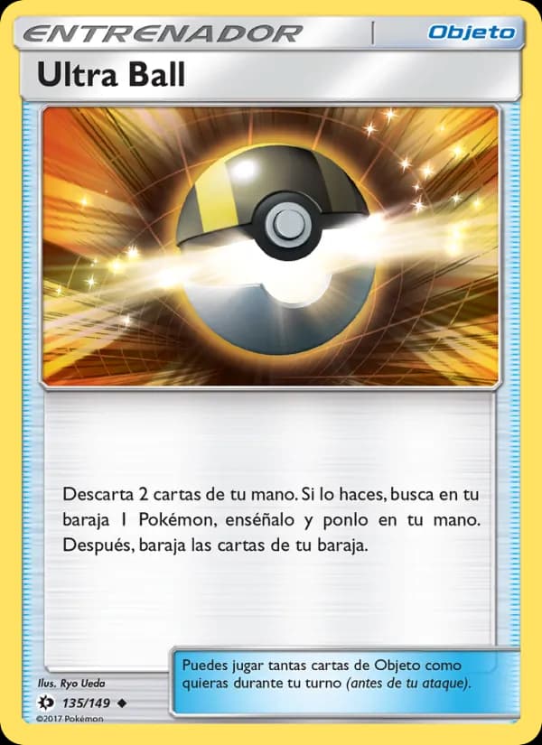 Ultra Ball card in Spanish
