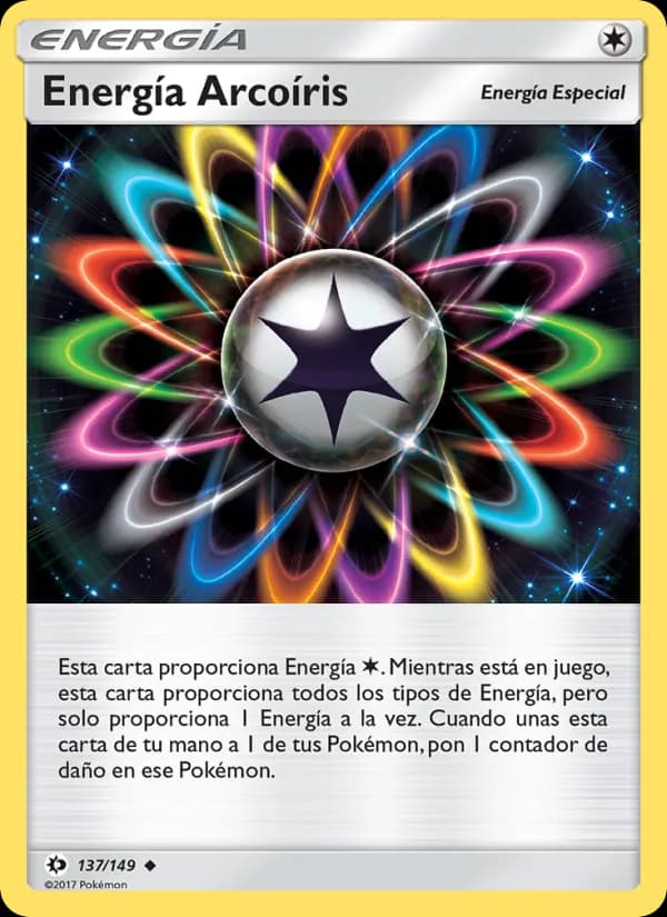 Energía Arcoíris card in Spanish
